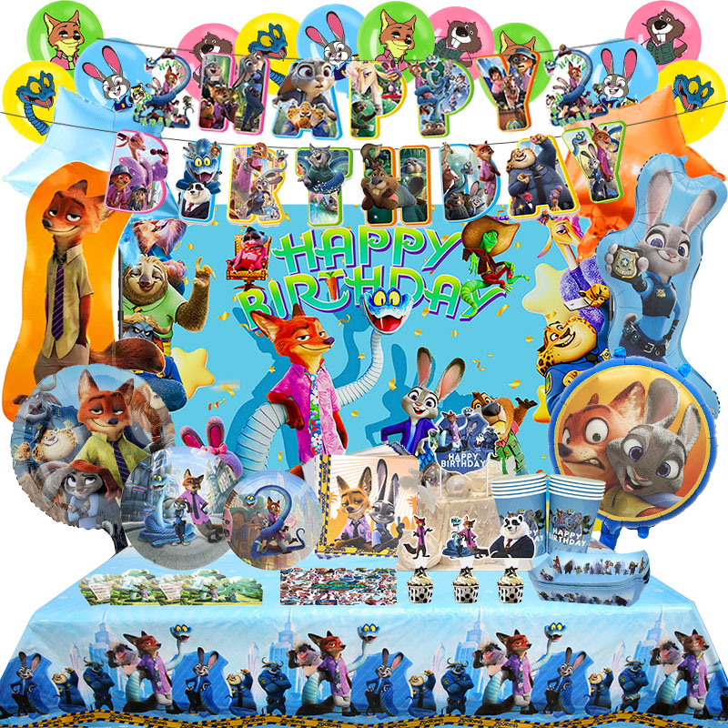 Zootopia Party Games - Zootopia Birthday Party Decoration 2nd Cartoon