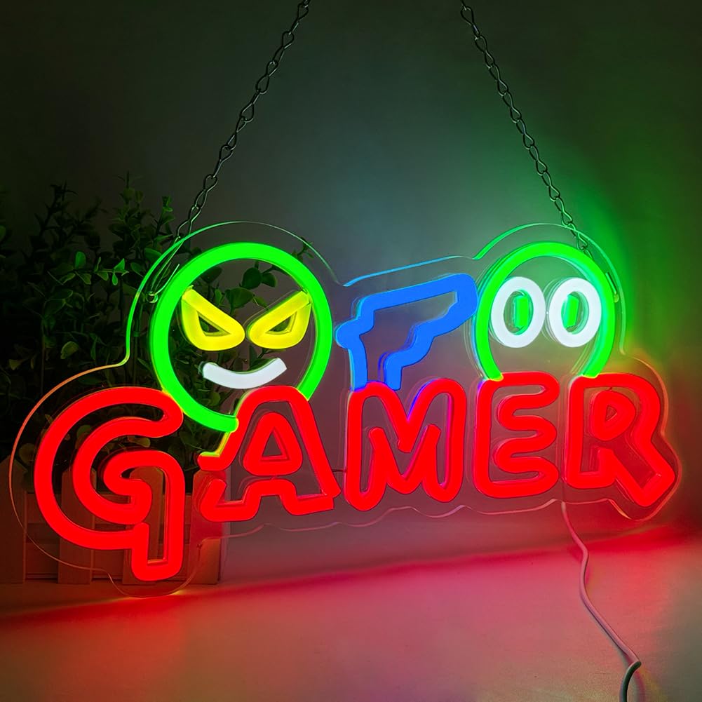 Party Games Christmas - Gamer Neon Sign LED Wall Light