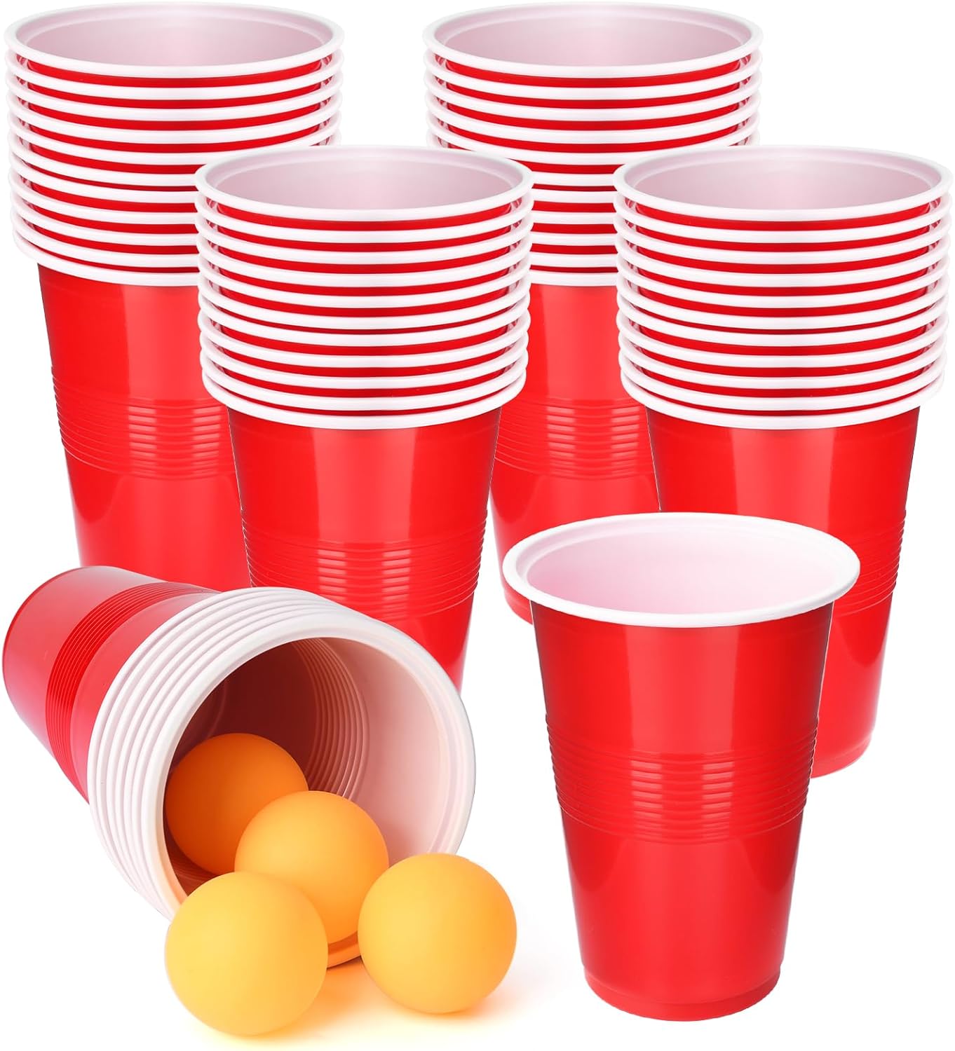 Party Games Jenga - Cup Pong Game Set 22 Pcs