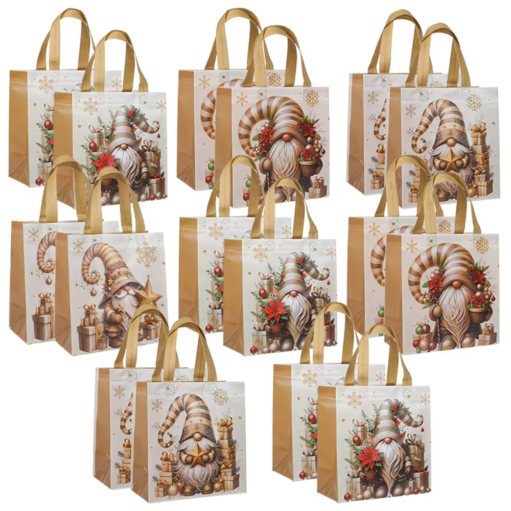 Party Games New Year - 4-24pcs Christmas Gift Bag Santa Claus