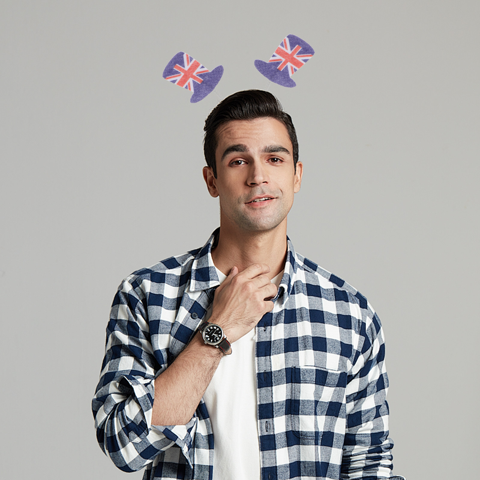 Party Games Uk - Uk Flag Hairband British National Flag