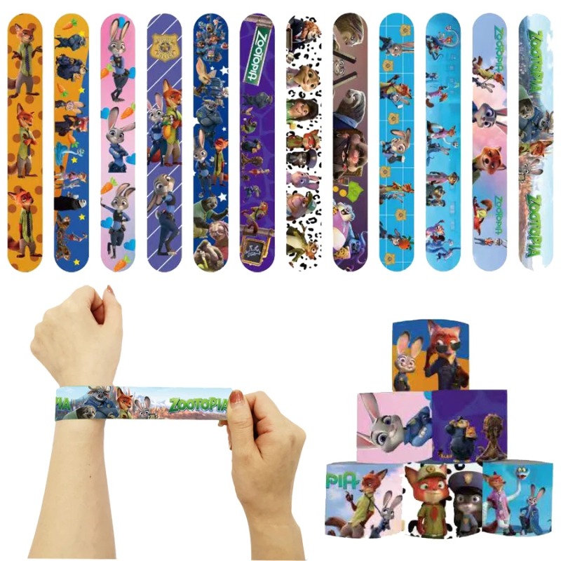 Zootopia Party Games - 52TOYS 12/24/36/48PCS Slap Bracelet Zootopia 2