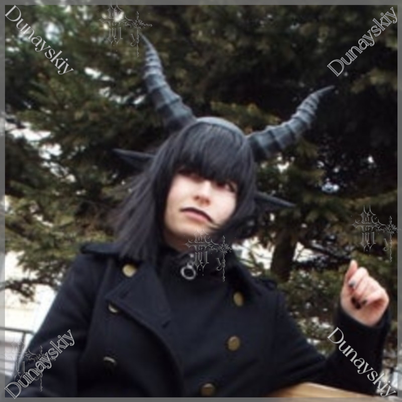 Party Games Stream - Black Devil Horn And Ears Headband