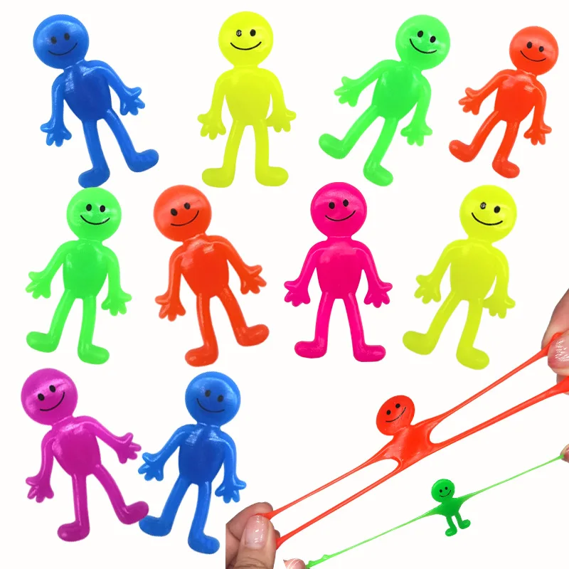 Party Games Kids Birthday - 5-20PCS Fun Sticky Stretching Smiling Face