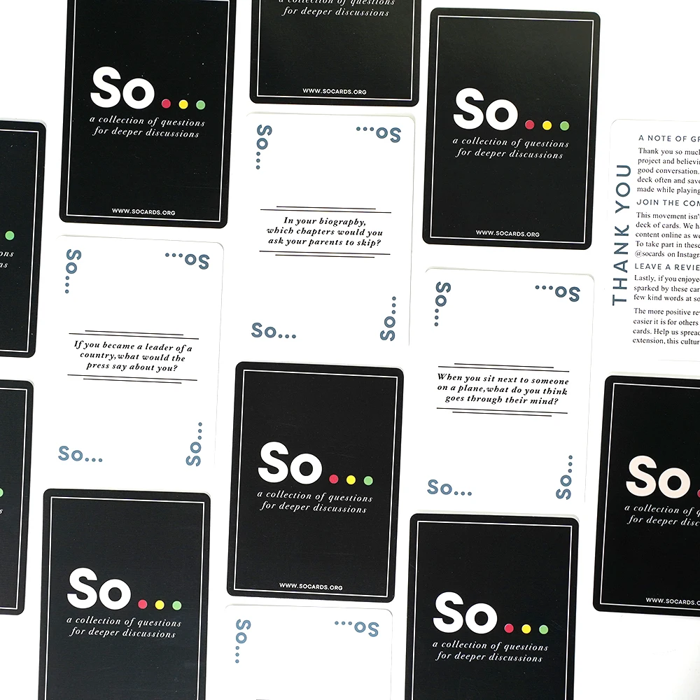 So Cards Conversation Starter  - đánh giá và giá Party Games Questions For Adults