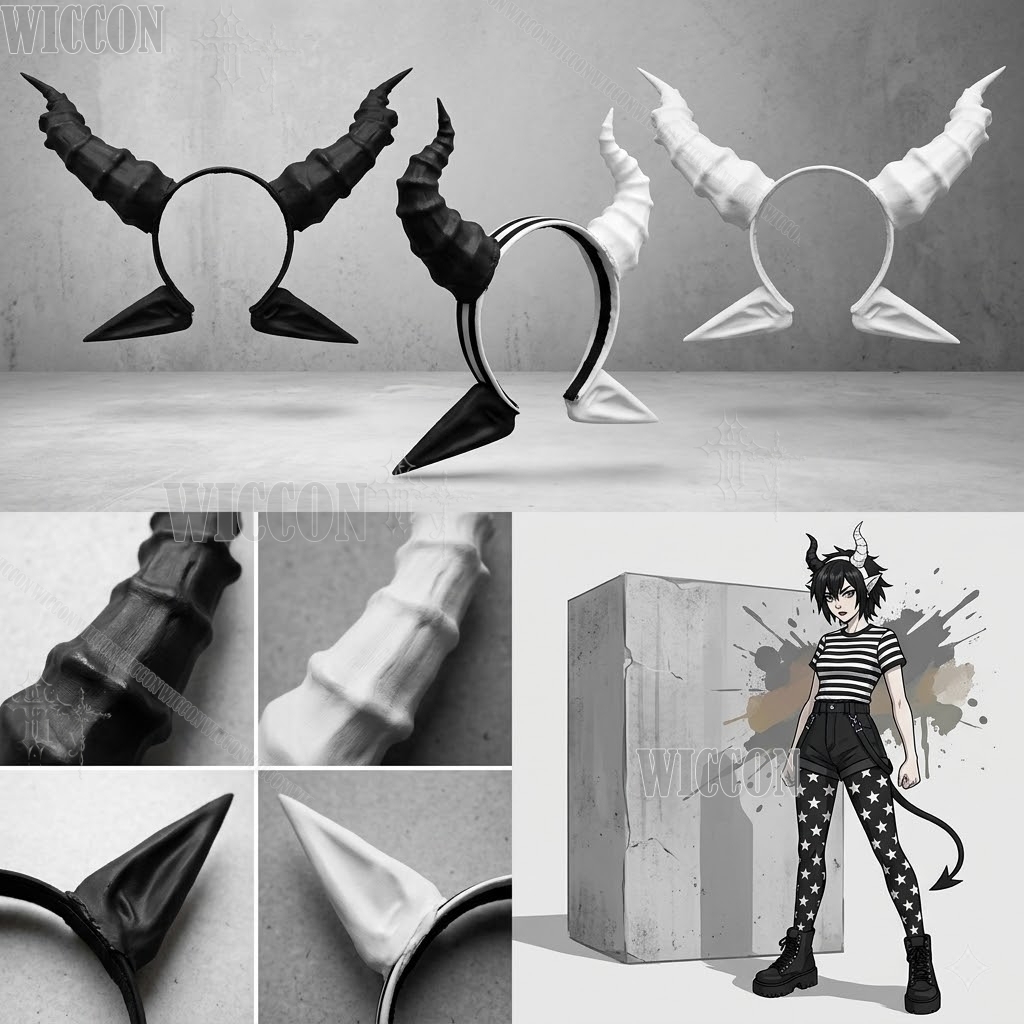 Black Demon Horn And Ear Headp - đánh giá và giá Party Games Stream