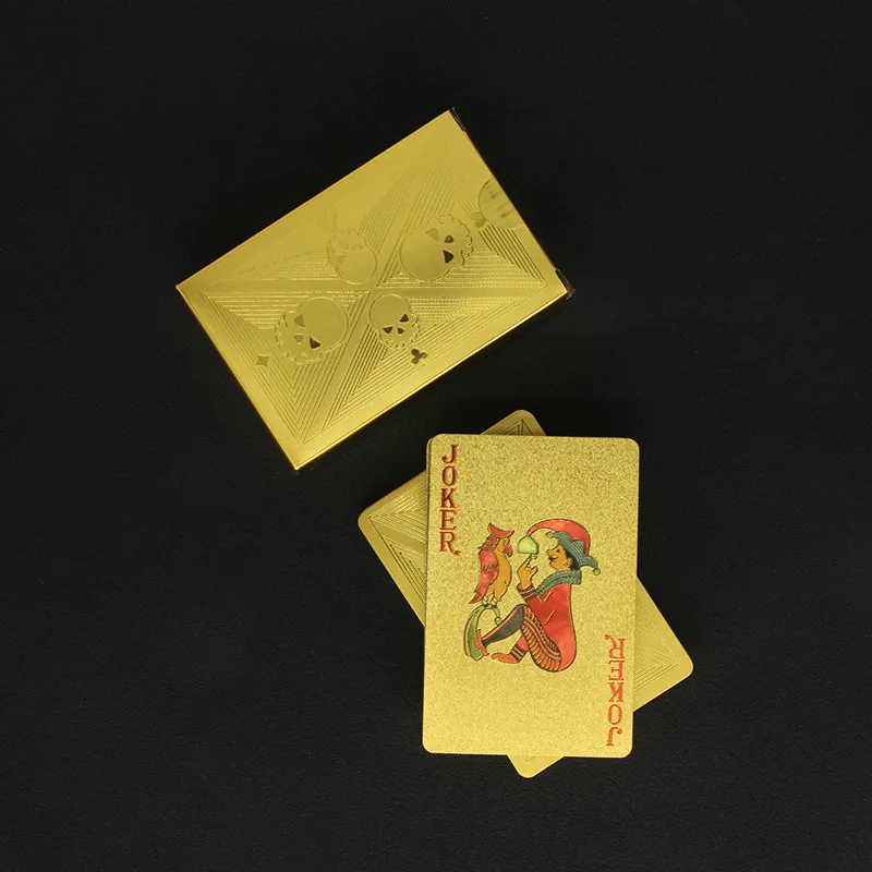 Gold Foil Skull Poker Cards Wa - đánh giá và giá Party Games Using Cards