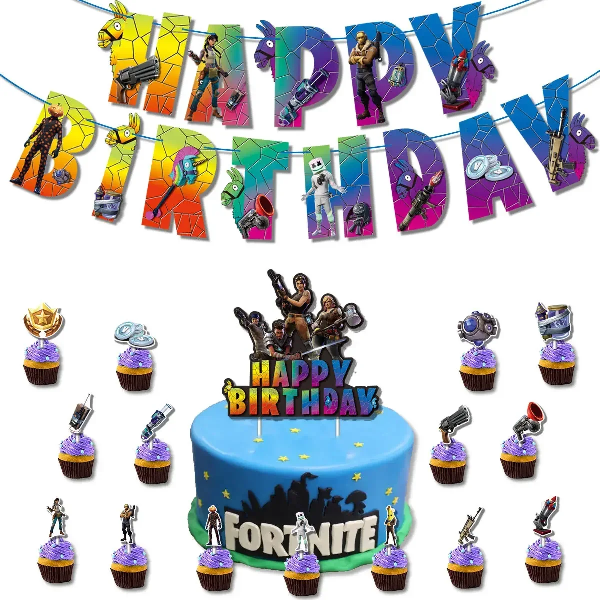 Hot Game Fortnite Theme DIY Ba - đánh giá và giá Party Games Good