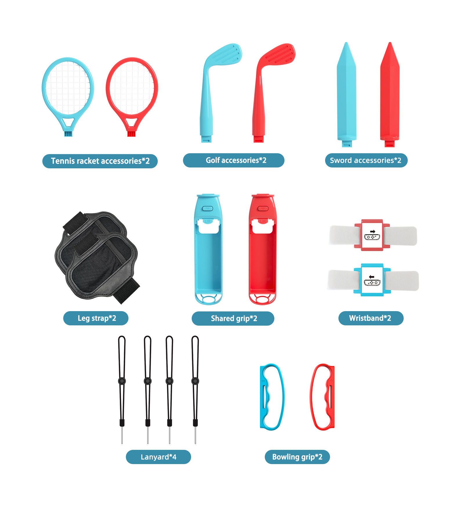 18 in 1 Accessories Kit for Sw - đánh giá và giá Party Games Nintendo Switch