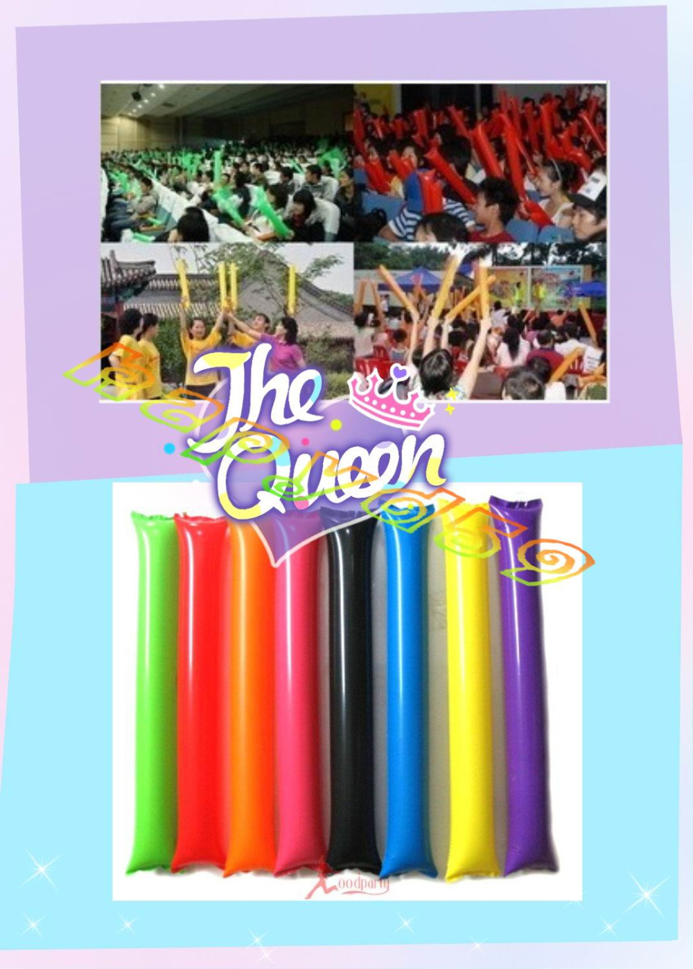 Bộ 100 60Cm Clapper Ballon Bãi - đánh giá và giá Party Games New Year