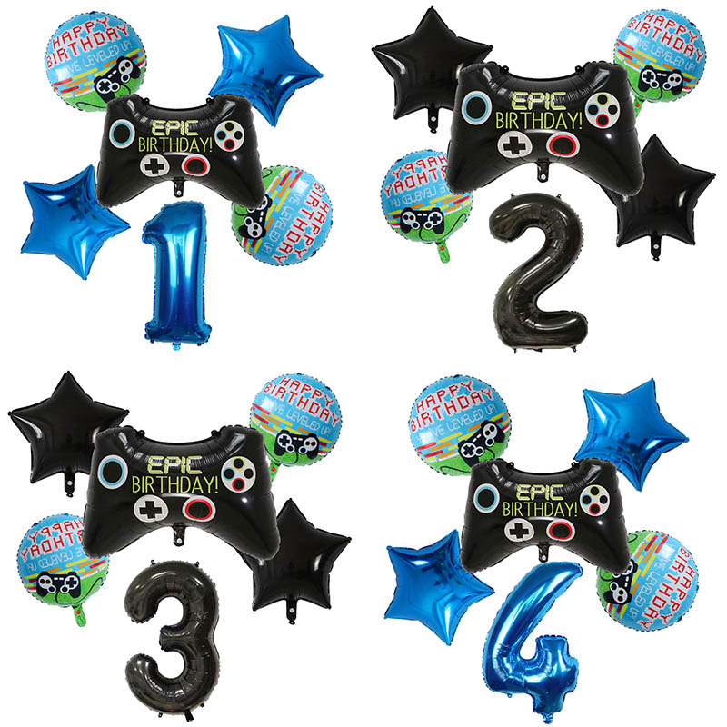 6pcs Gamepad Boy Game Foil Hel - đánh giá và giá Party Games Kids Birthday