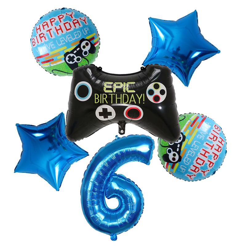 6pcs Gamepad Boy Game Foil Hel - đánh giá và giá Party Games Kids Birthday