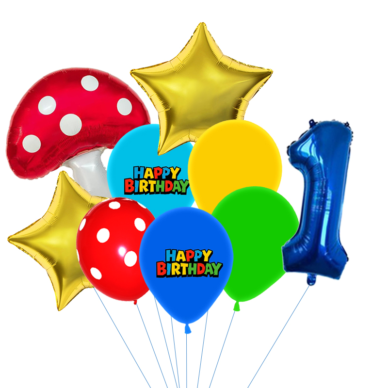 Red Blue Green Yellow Mushroom - đánh giá và giá Party Games Mario