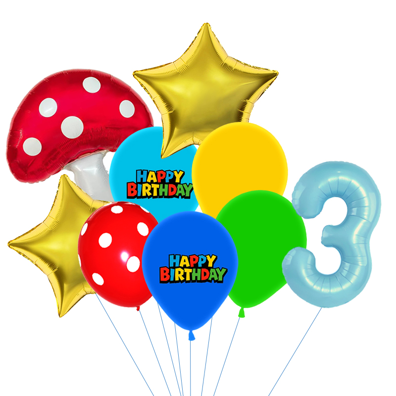 Red Blue Green Yellow Mushroom - đánh giá và giá Party Games Mario