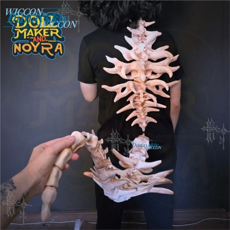 Bone Demon Back Spine Prop Art - đánh giá và giá Party Games Stream