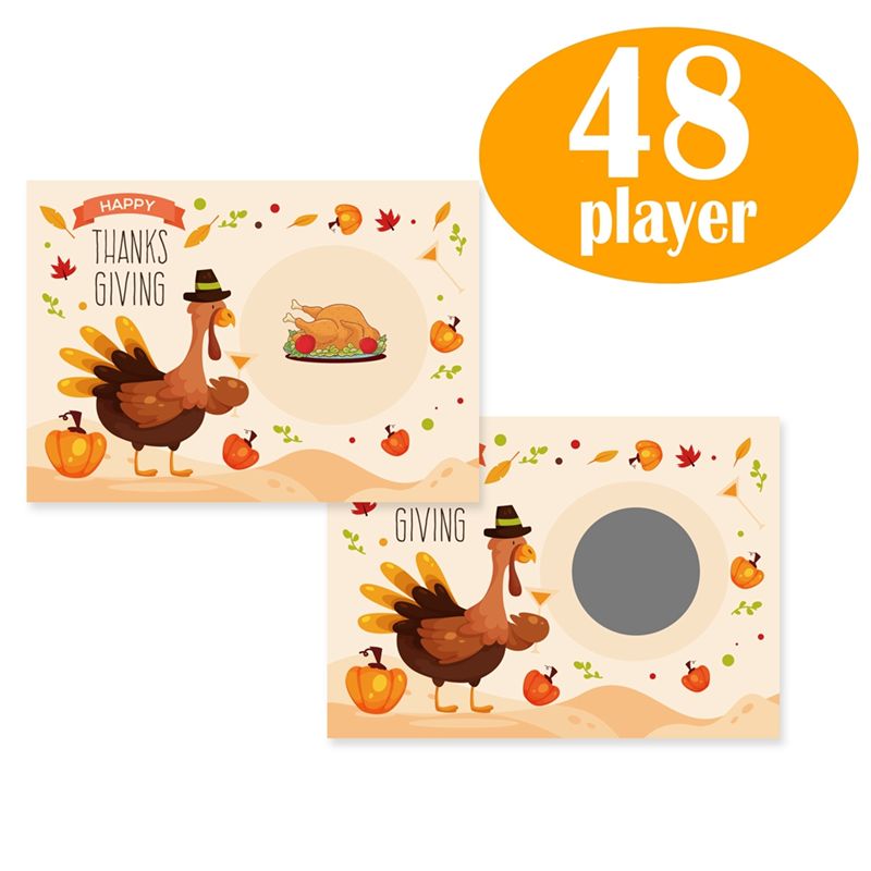 AT84-Thanksgiving Party Scratc - đánh giá và giá Party Games Using Cards