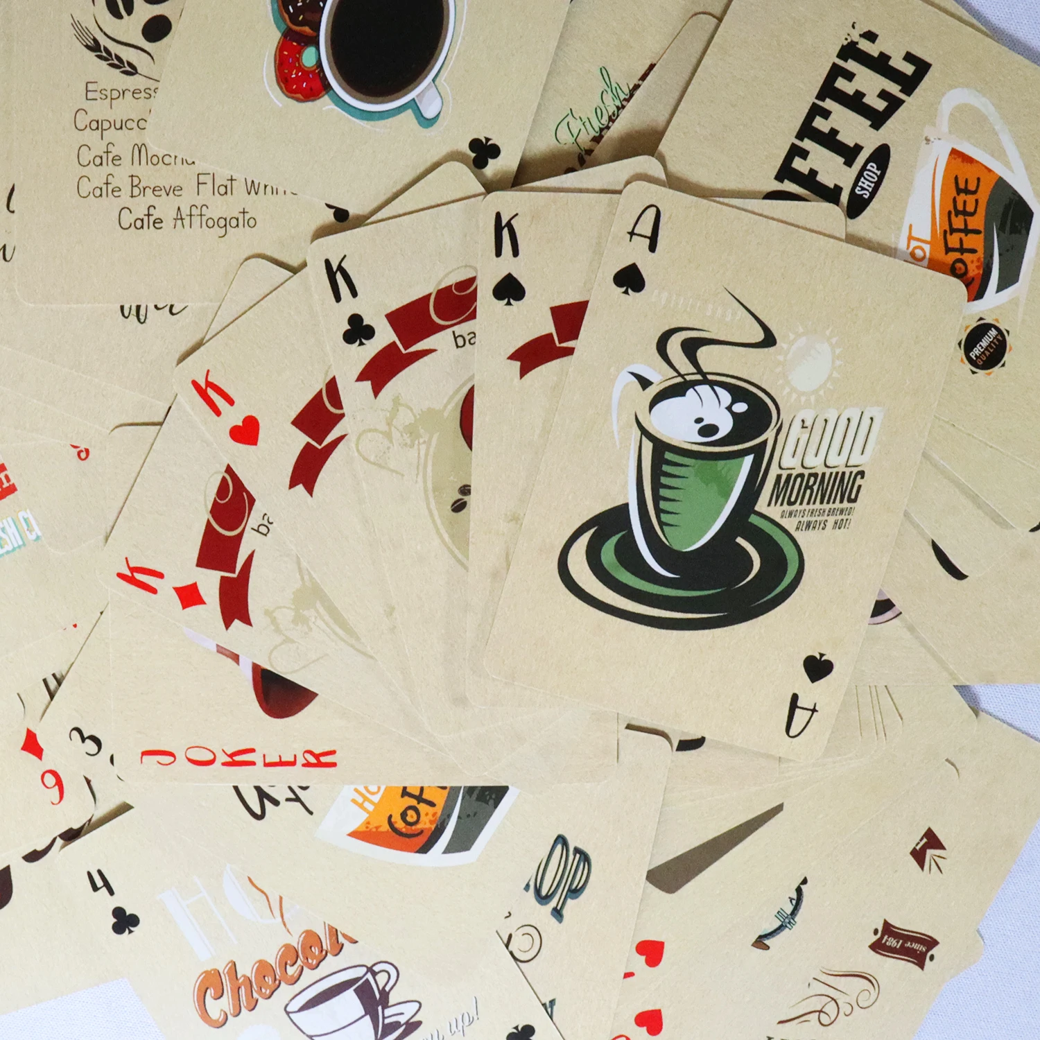 Coffee Paper Playing Cards Vin - đánh giá và giá Book Party Games