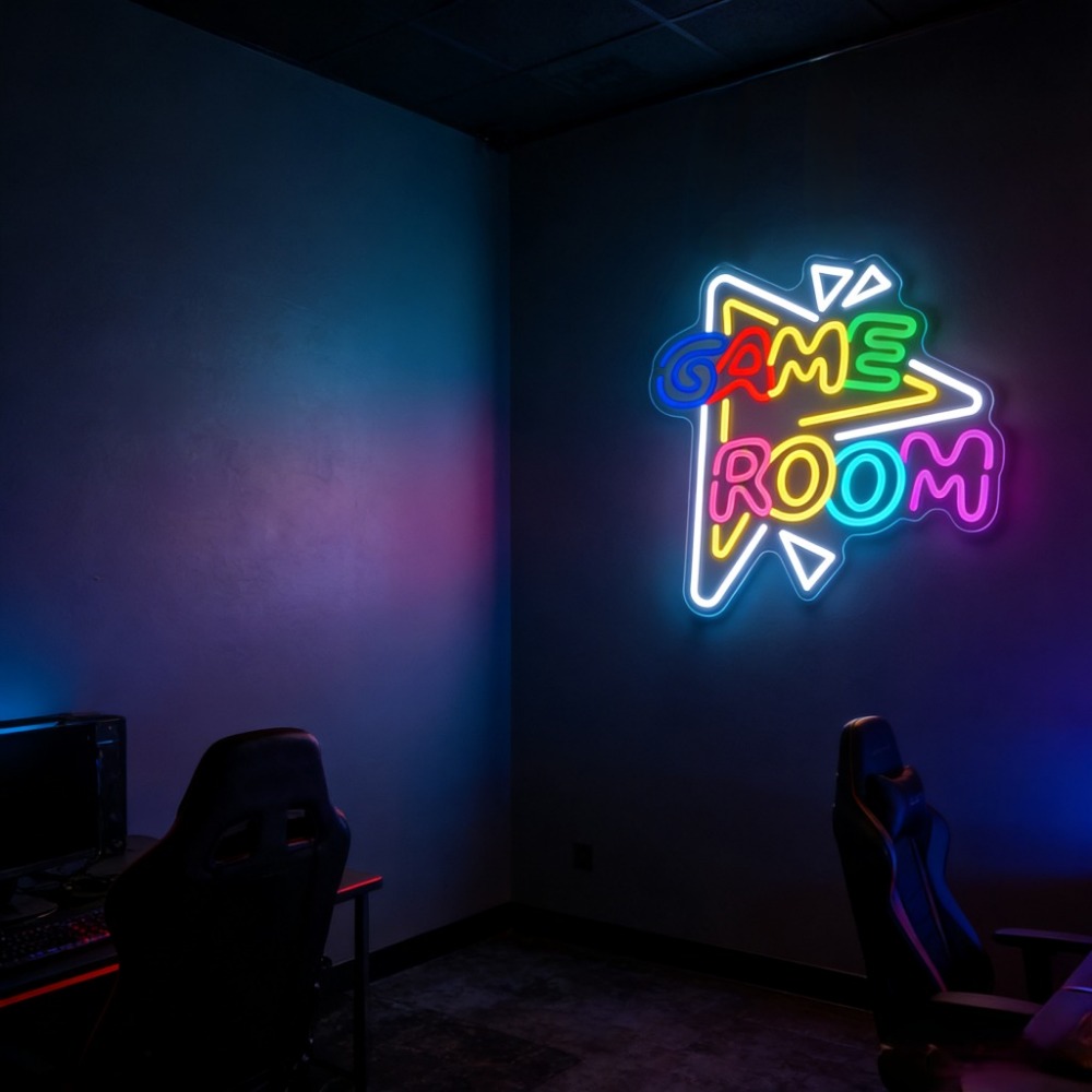 GAME ROOM LED Neon Sign Dimmab - đánh giá và giá Party Games Stream