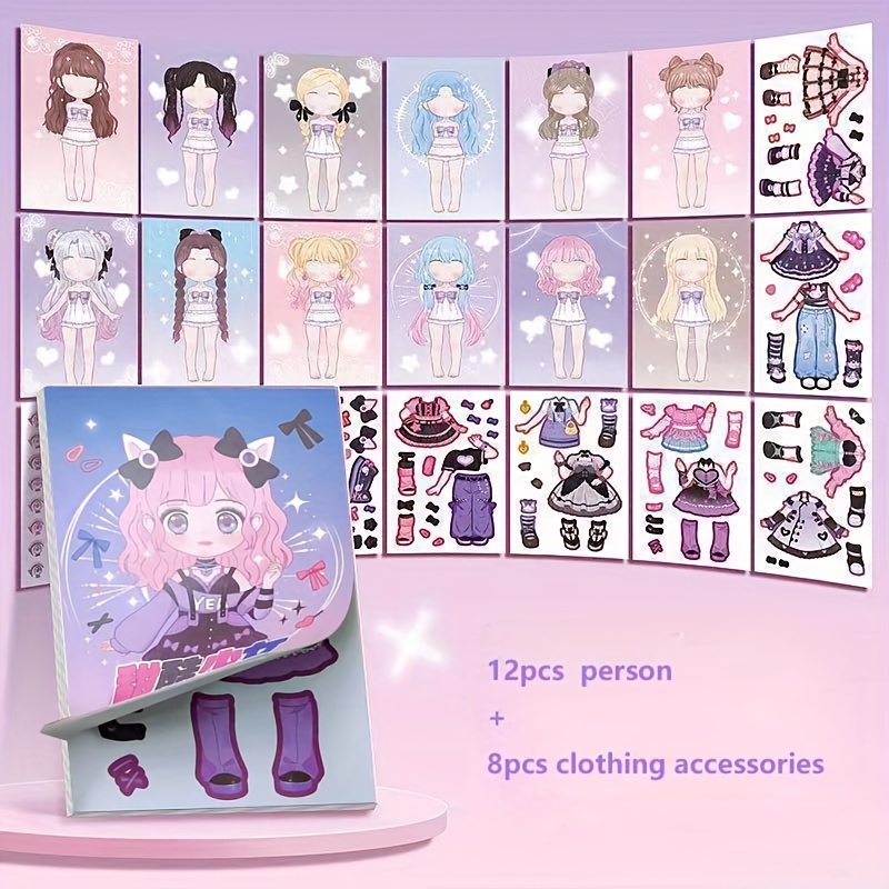 Dress Up Sticker Book Girl Sti - đánh giá và giá Book Party Games