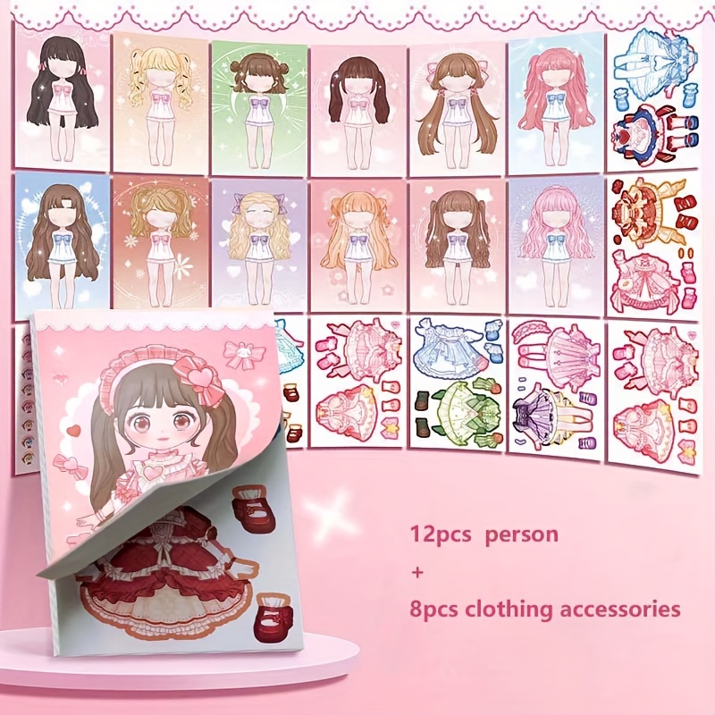 Dress Up Sticker Book Girl Sti - đánh giá và giá Book Party Games