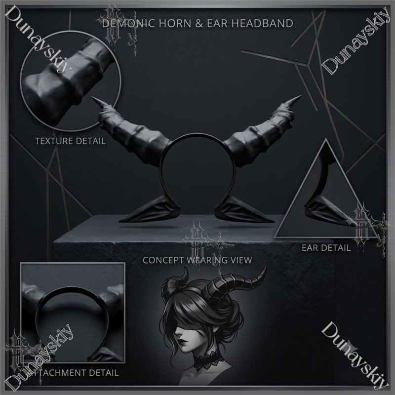 Black Devil Horn And Ears Head - đánh giá và giá Party Games Stream