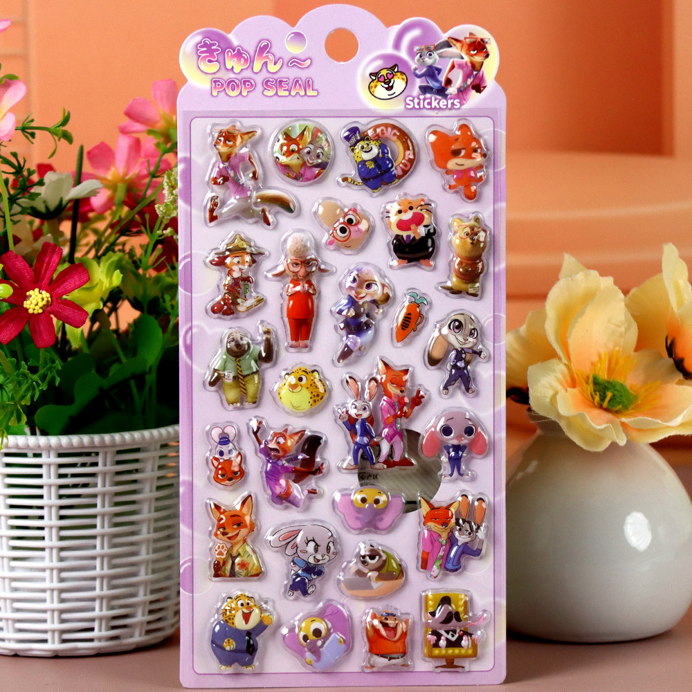 Zootopia 3D Embossed Stickers, - đánh giá và giá Zootopia Party Games