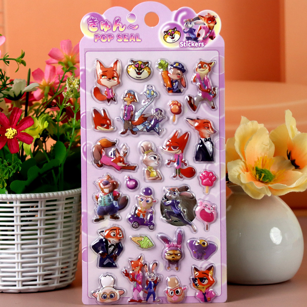 Zootopia 3D Embossed Stickers, - đánh giá và giá Zootopia Party Games